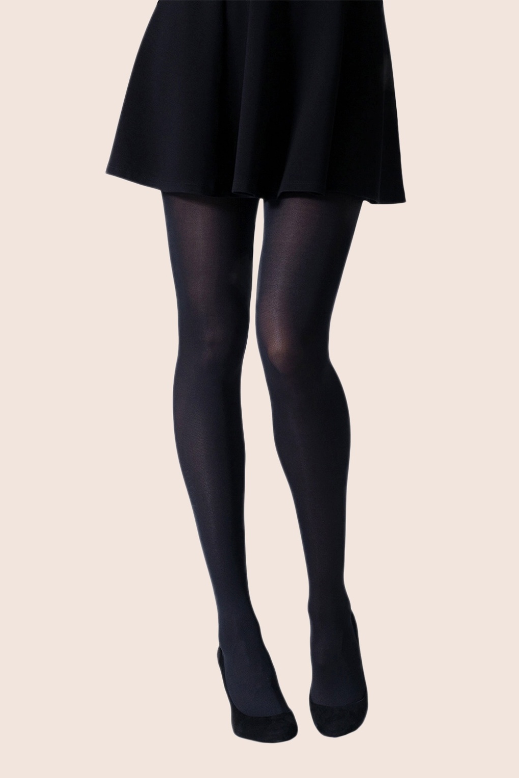 60er Eco Yarn 50 Denier Strumpfhose in Schwarz