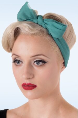 Anna Haarband in Aquamarinblau