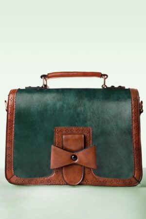 Antike Handtasche in Grün