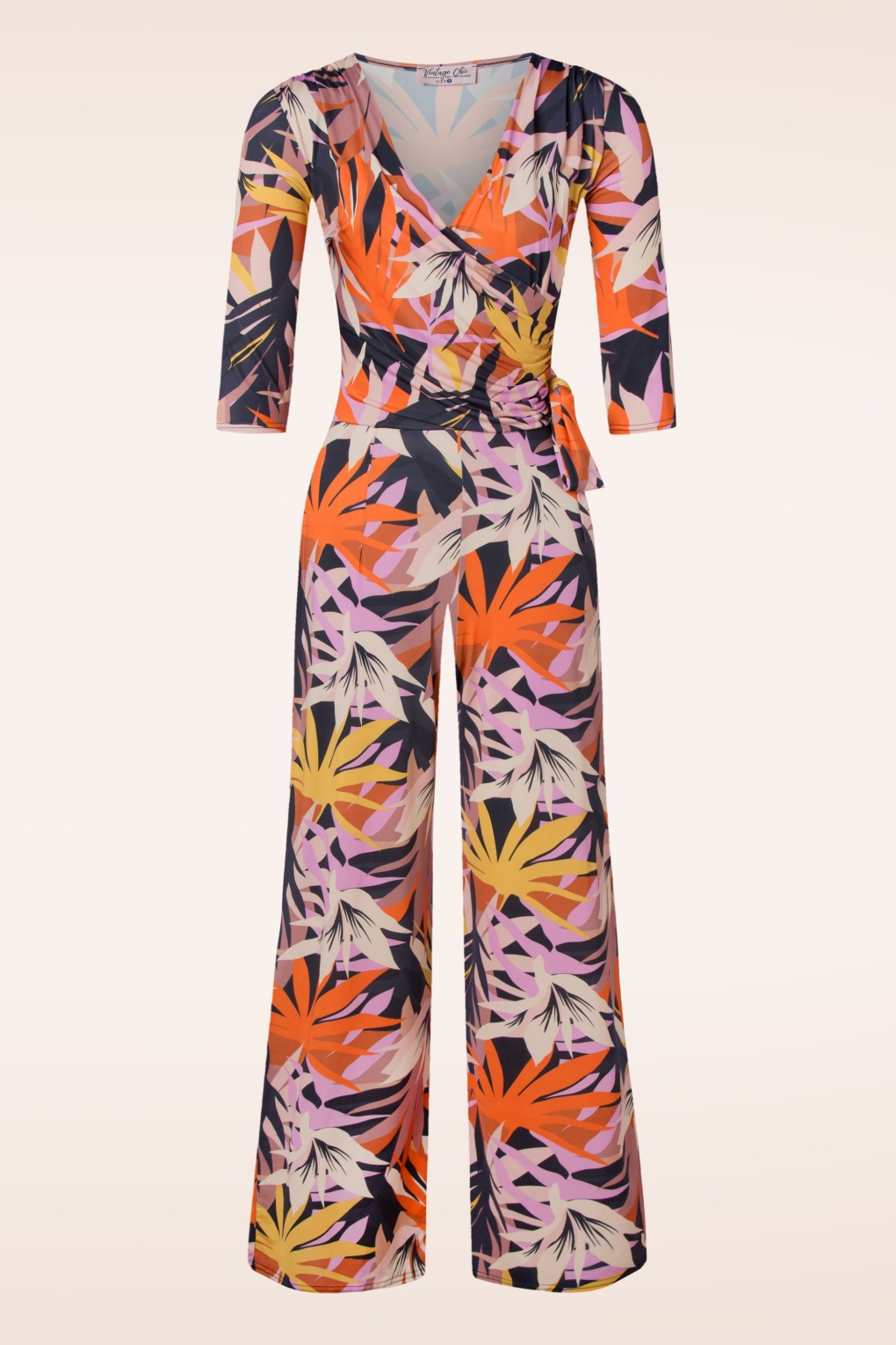 Cassie Bambus Muster Jumpsuit in Multi