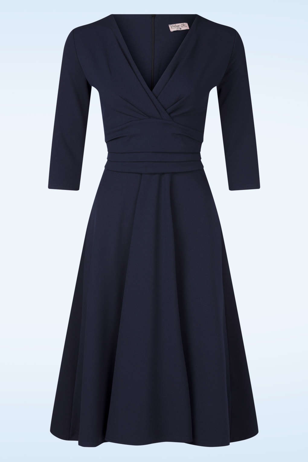 Clare Swing Kleid in Marineblau