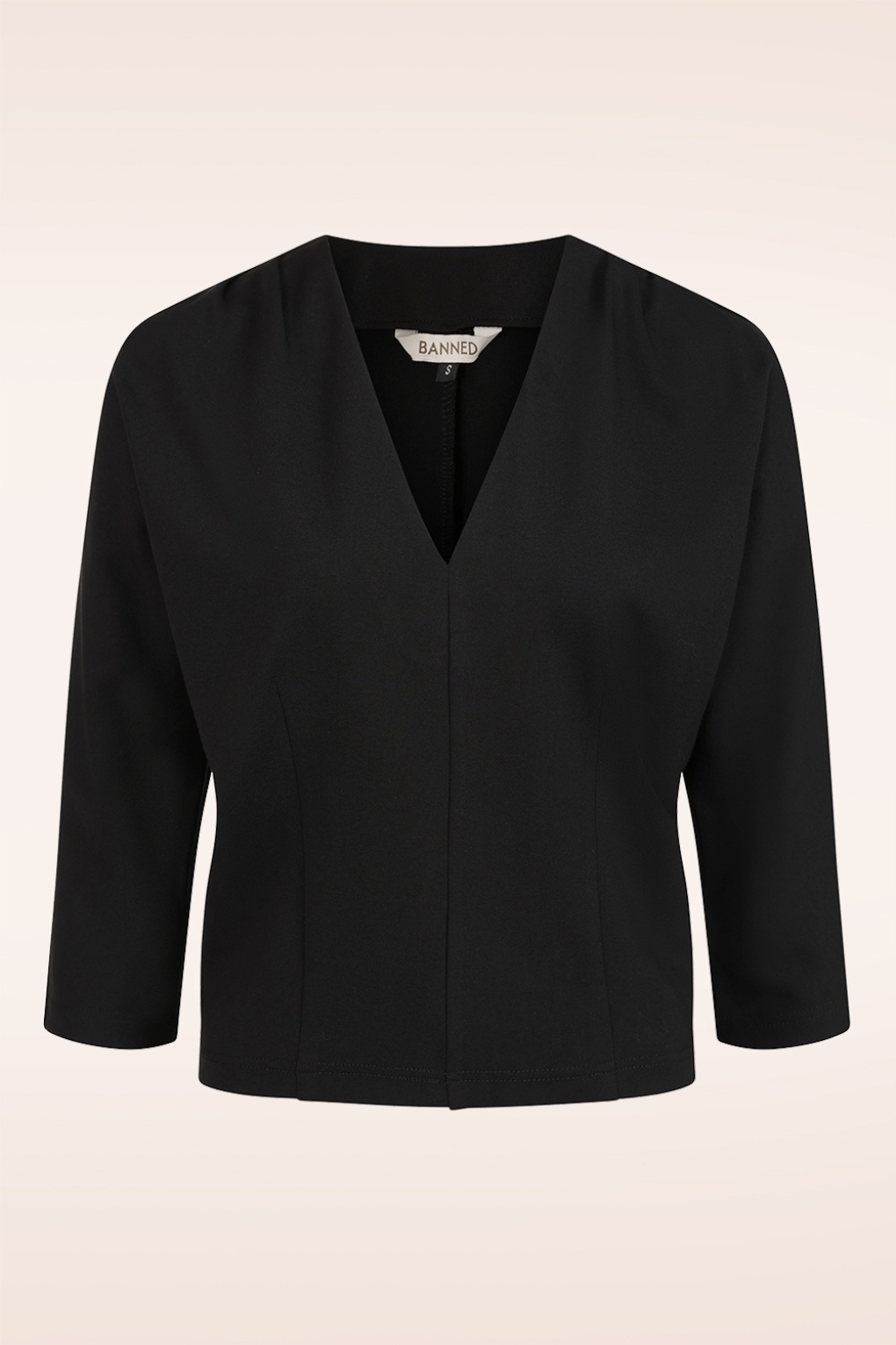 Elsie Jersey-Oberteil in Schwarz