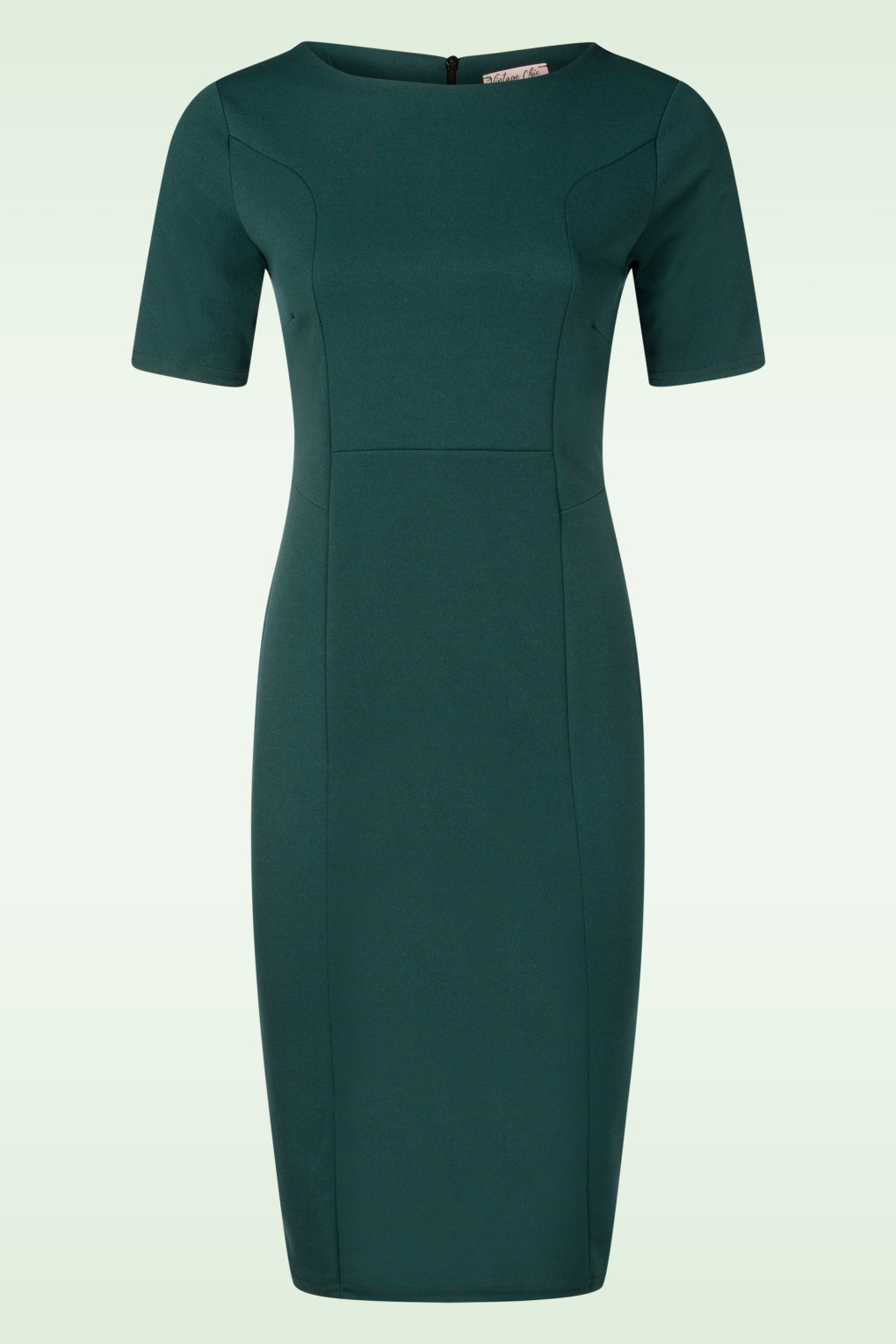 Felice Bleistiftkleid in Waldgrün