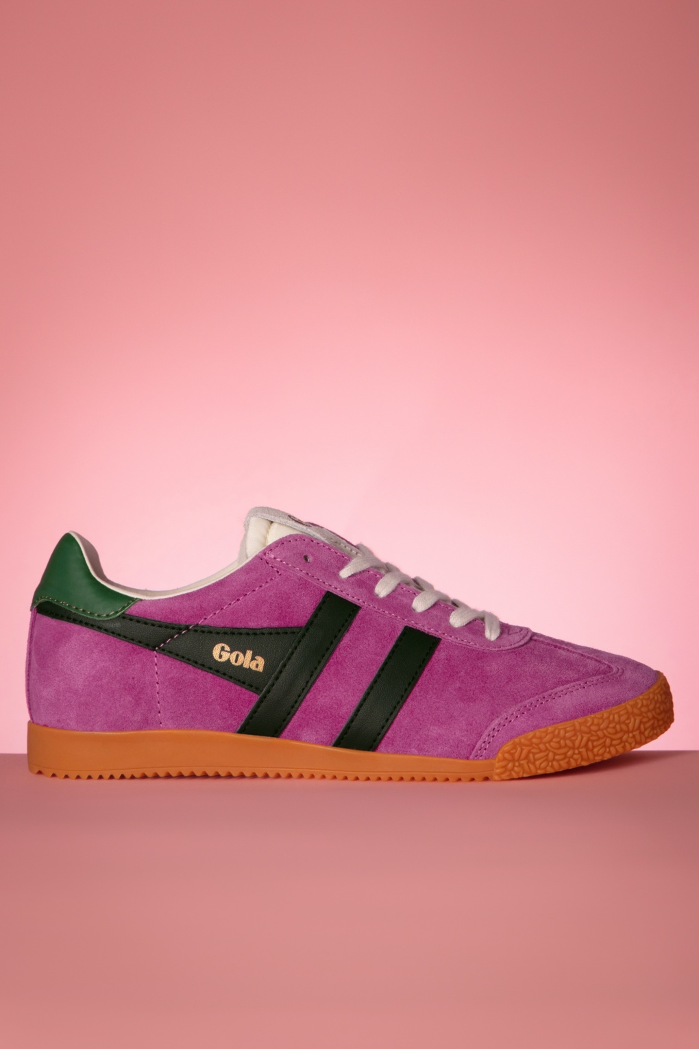 Gola Elan Wildleder Sneaker in Fuchsia