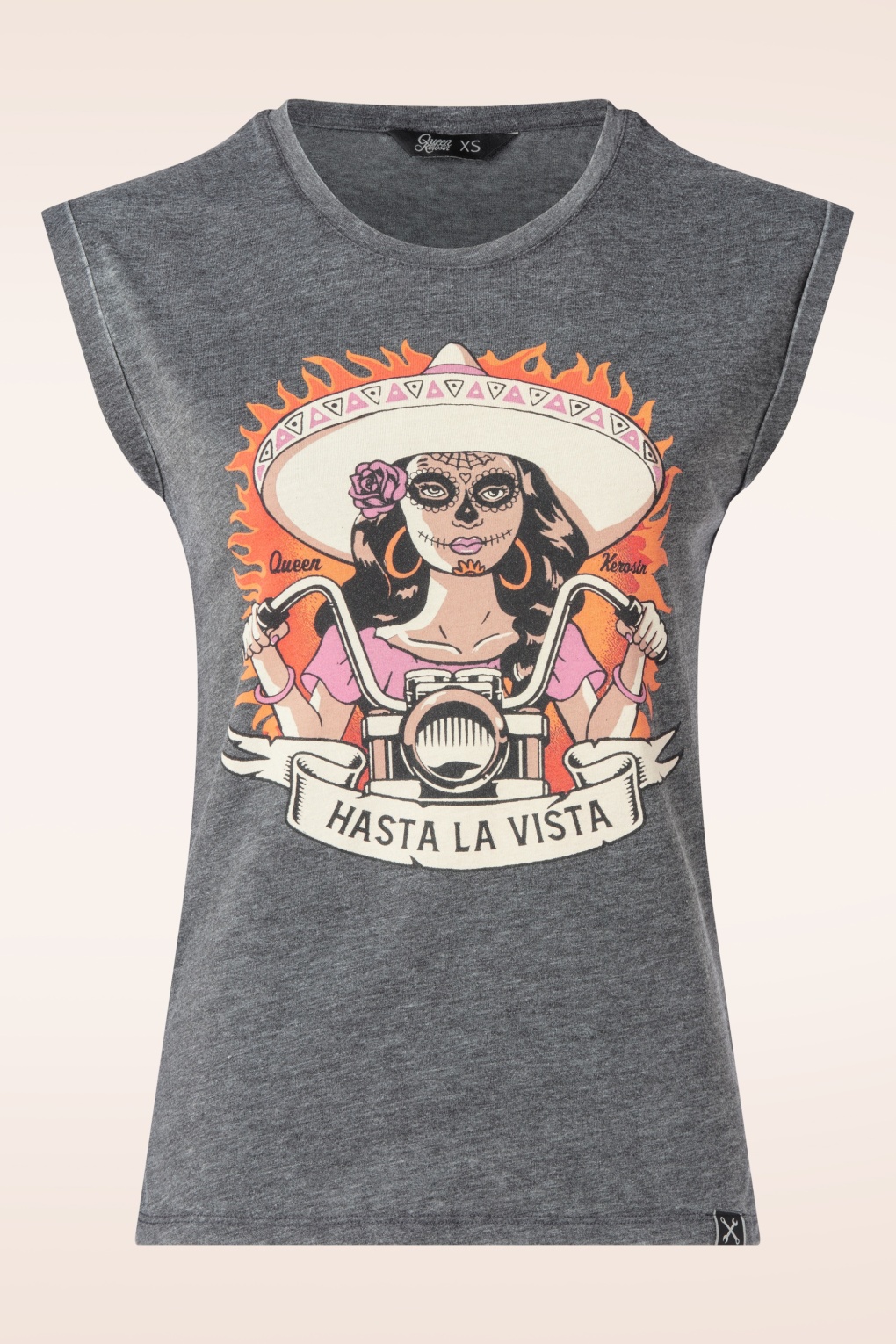 Hasta la Vista T-Shirt in Anthrazit