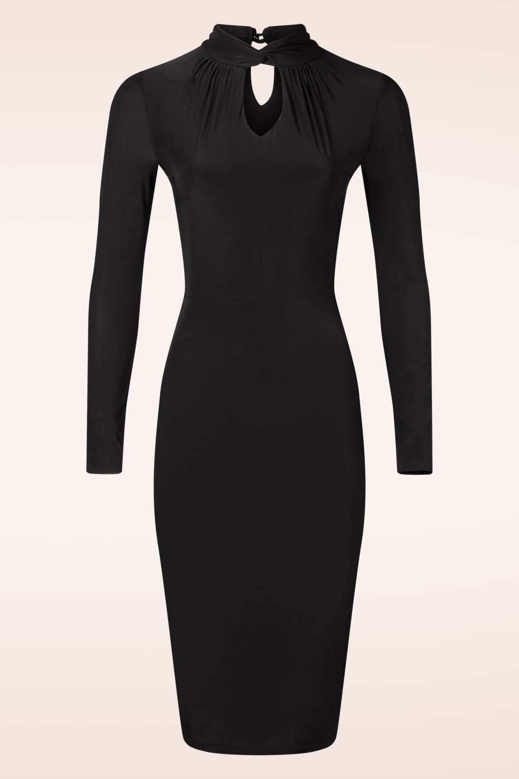 Isabel Slinky Bleistiftkleid in Schwarz