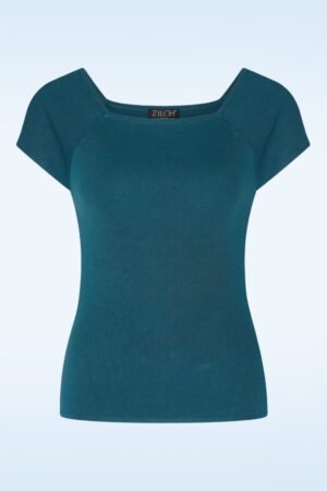 Kaylie Top in Petrol