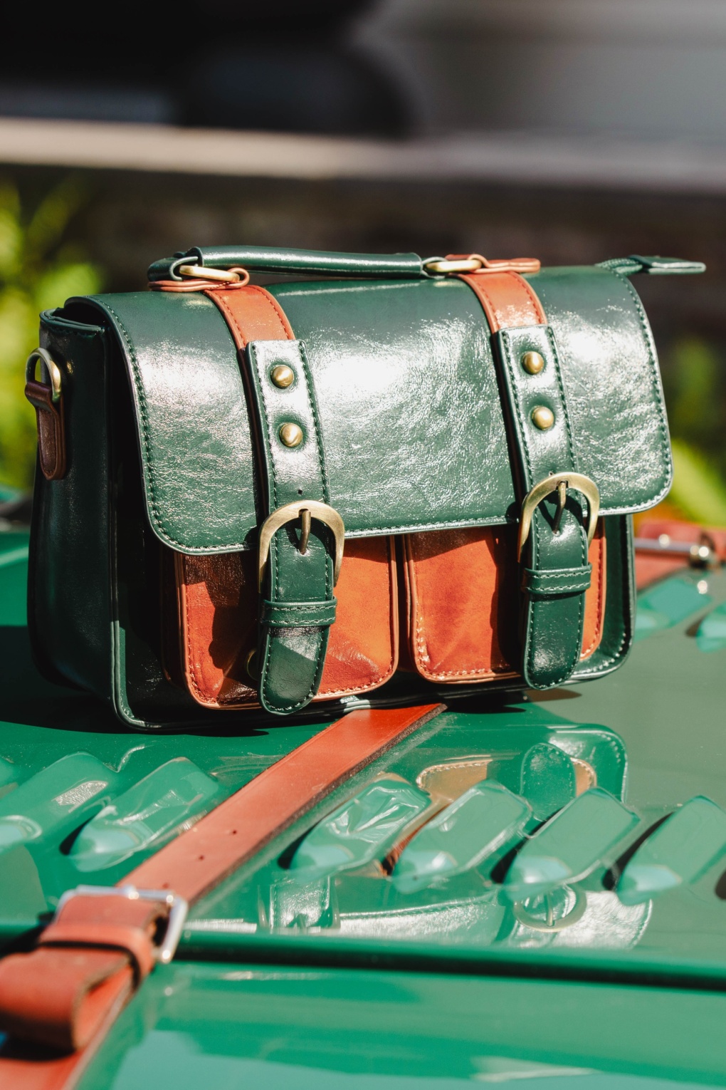 Leila Handbag in Forest Green