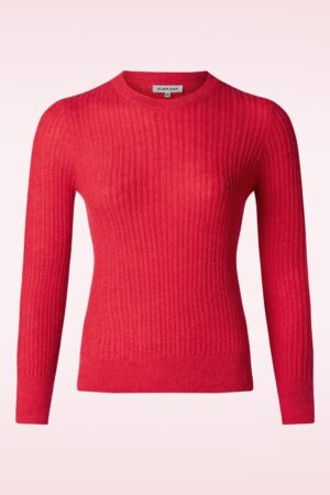 Liana Strickpullover in Karminrot