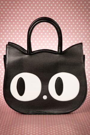 Lizzy The Big Eyed Cat Tasche in Schwarz
