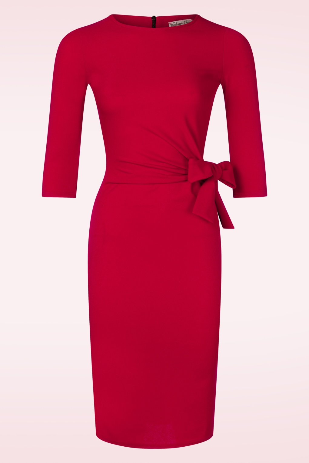 Mara Bleistiftkleid in Tiefrot