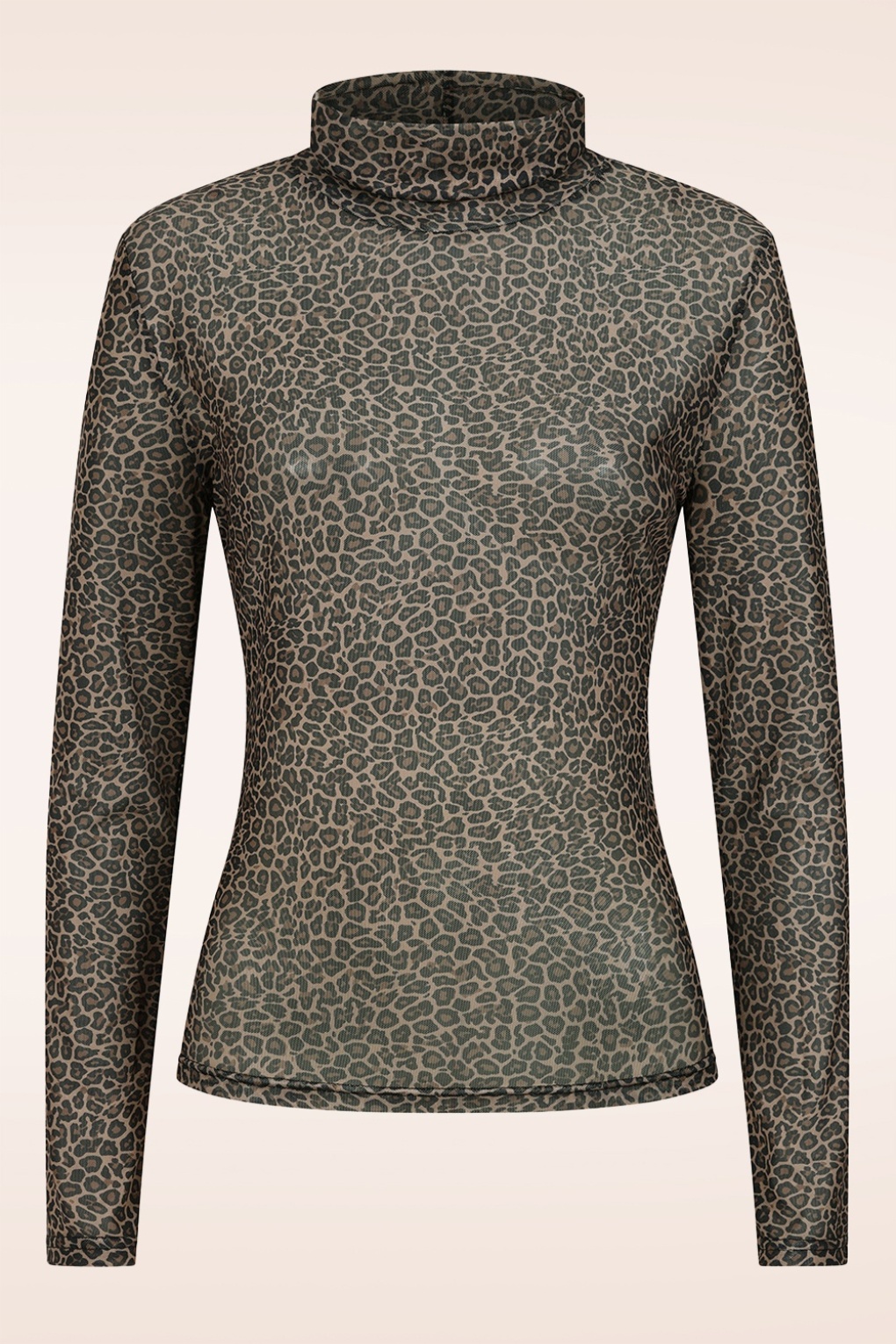 Mesh Top in Leo-Muster