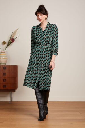 Mina Jazz Kleid in Schwarz