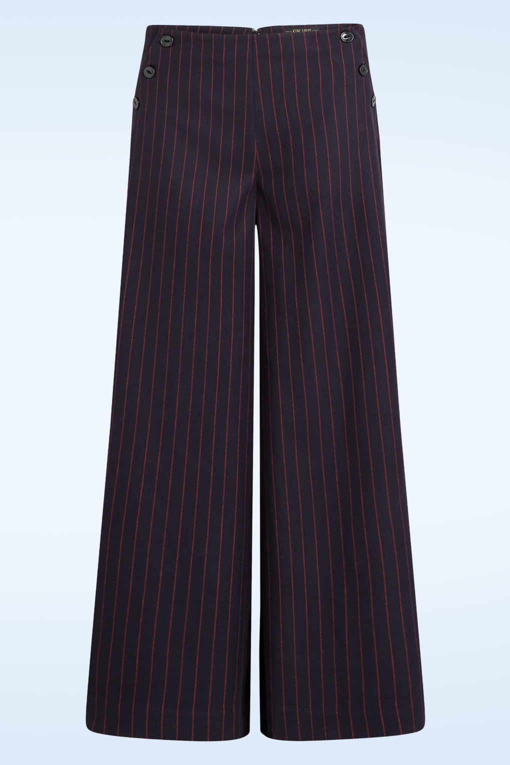 Pia Nadelstreifen Hose in Nachtblau