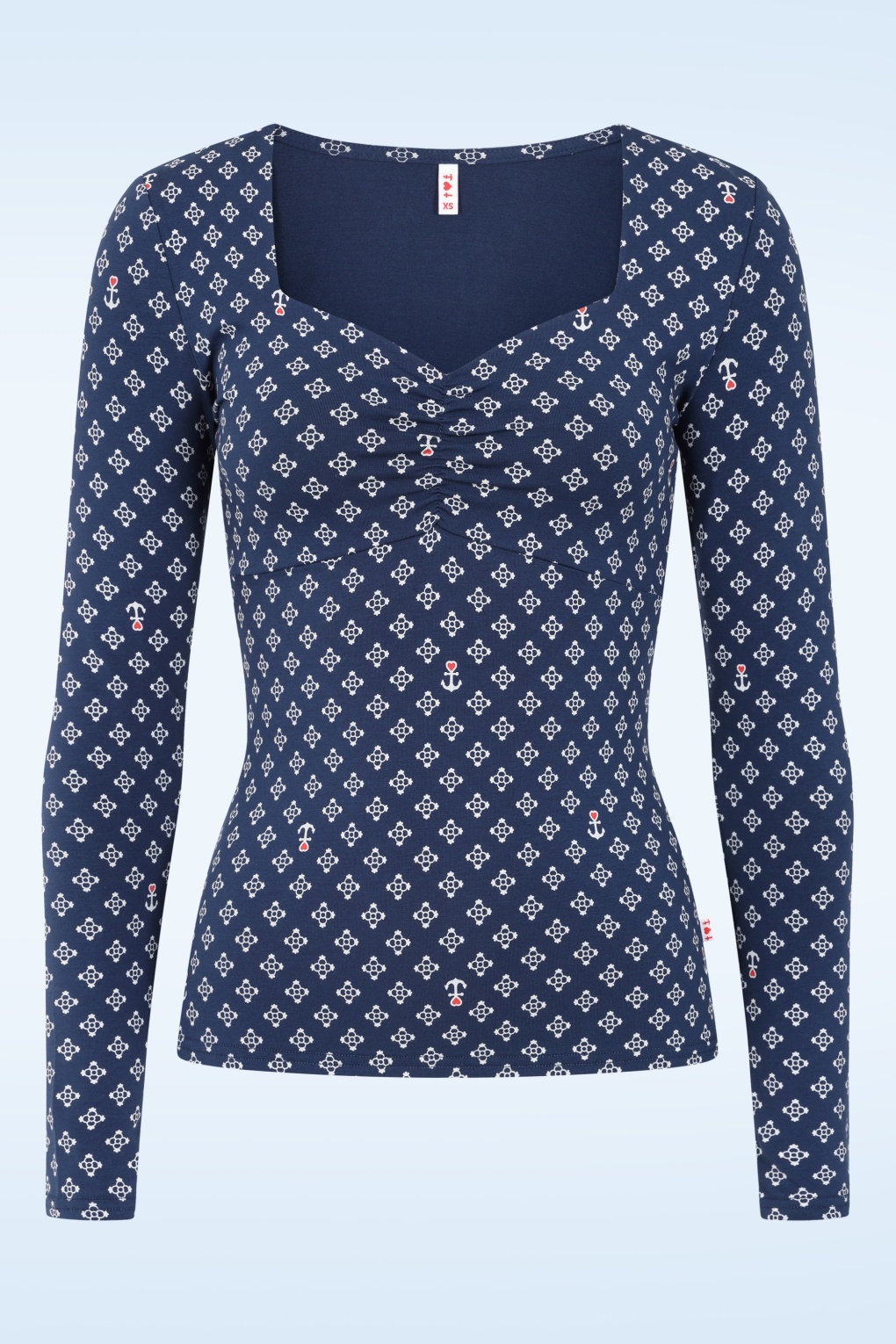 Prinzessinnen-Traumtop in niedlichem Anchor-Blau.