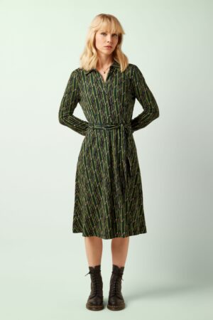 Sheeva Brina Kleid in Botanical Green