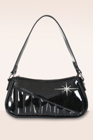 Starlit Shimmer Handtasche in Schwarz