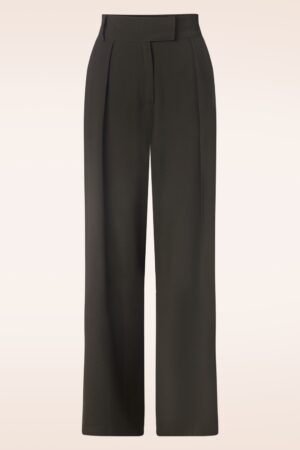 Wide Leg Hose in Braun