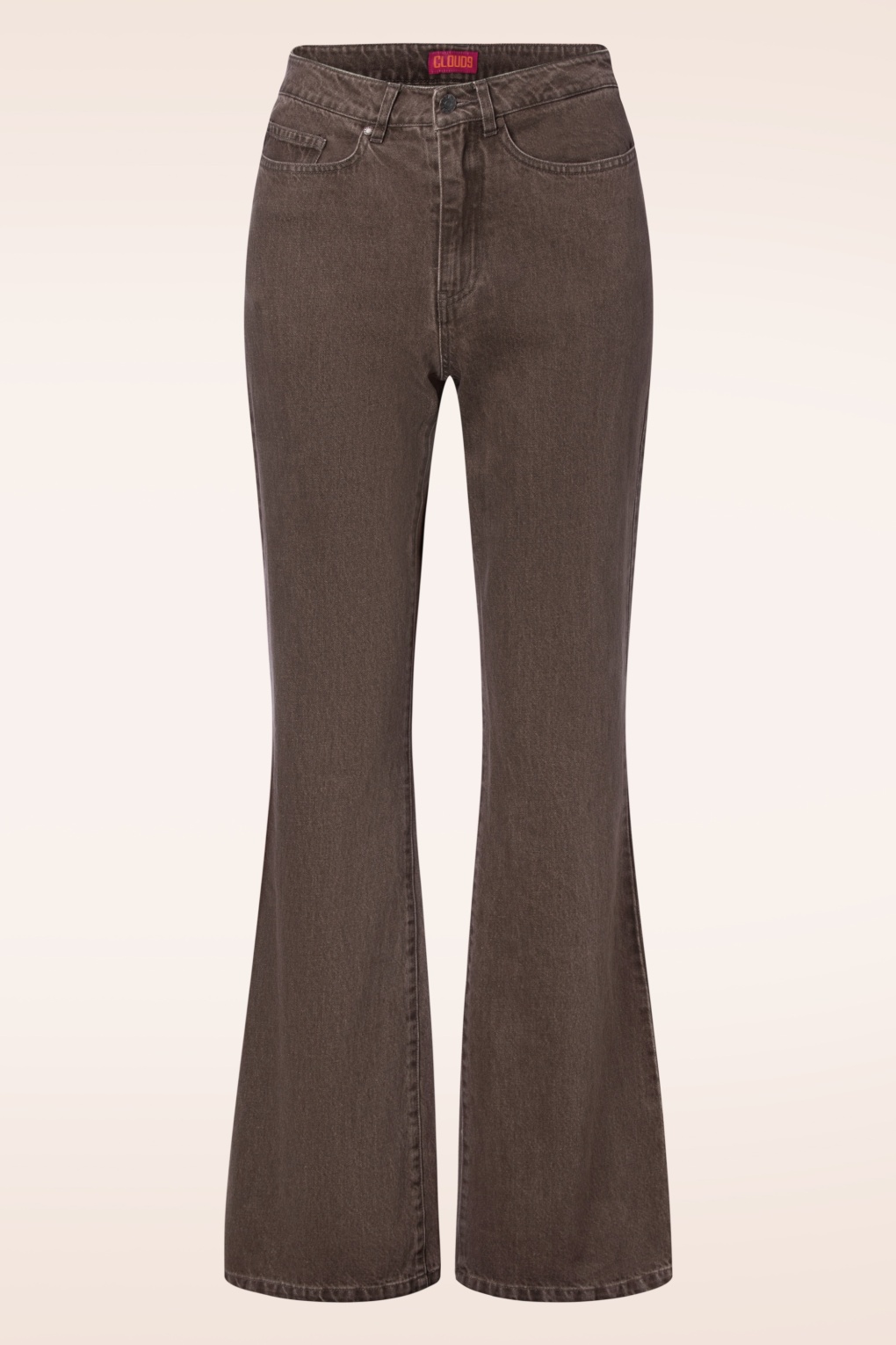 Dora Schlaghose in Washed Schokoladenbraun