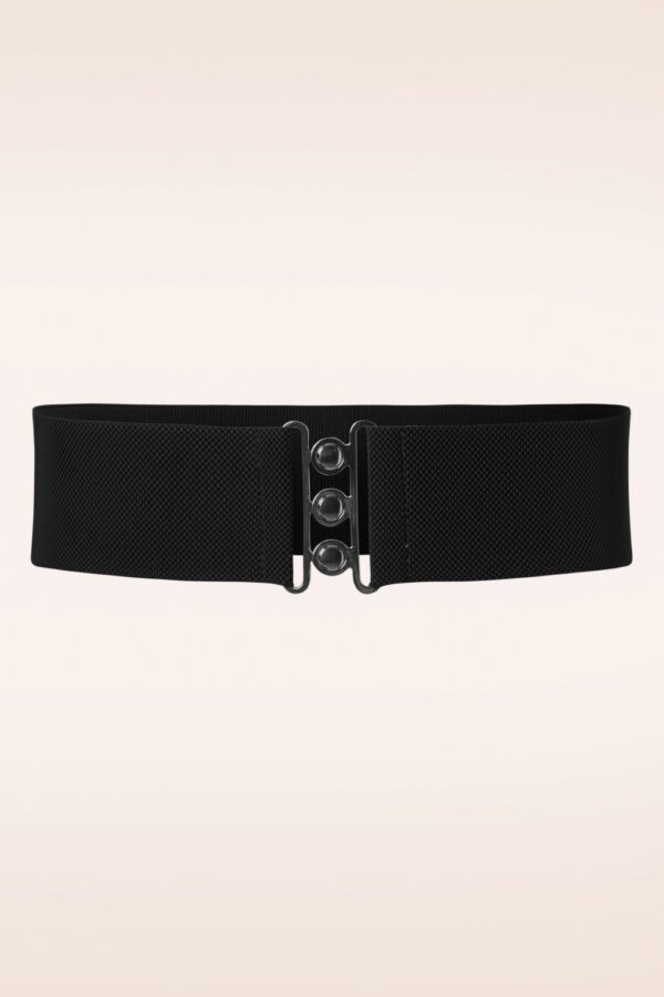 Lauren Vintage Stretch Gürtel in Schwarz