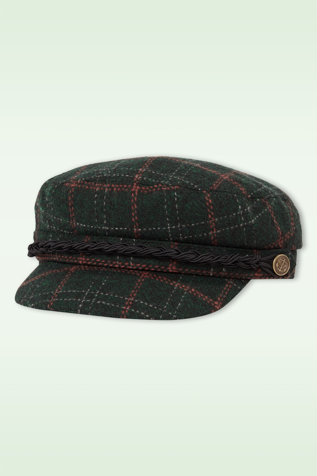Tweedy Schiffermütze in Platanengrün