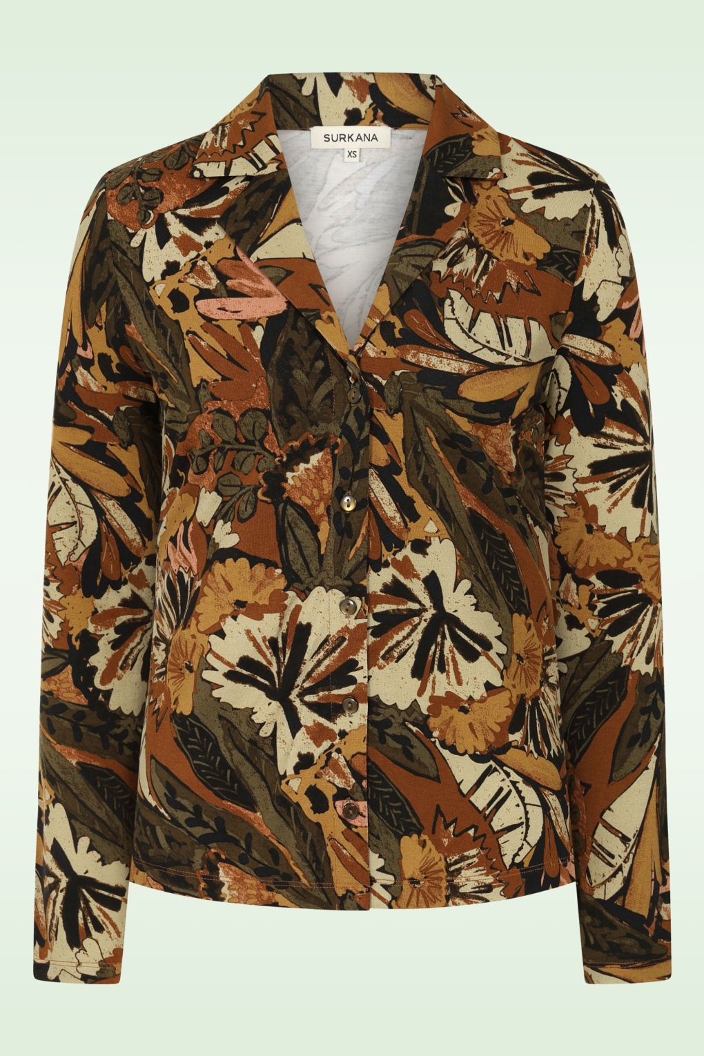 Zoey Bluse mit Grafikprint in Khaki