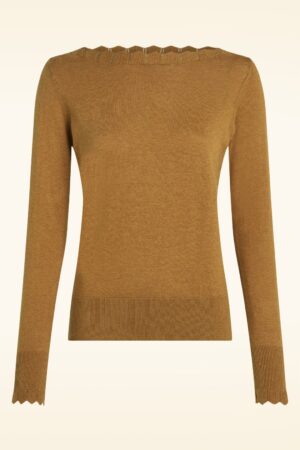 Audrey Cocoon Oberteil in Goldorange