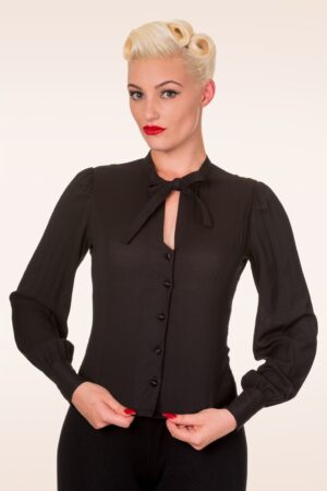 Bright Side Bluse in Schwarz