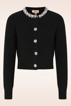 Caspia Cardigan in Schwarz