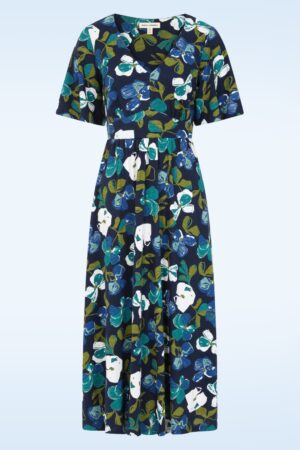 Chateaux Midaxi-Kleid in Lamorna Bloom Maritime