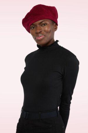 D'amourfine Baskenmütze in Needle-Rot