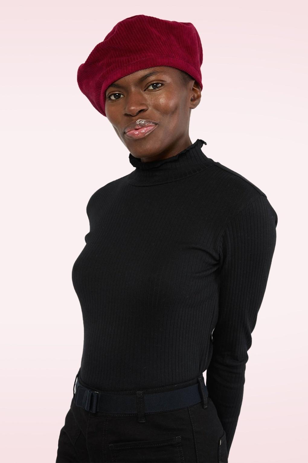 D'amourfine Baskenmütze in Needle-Rot