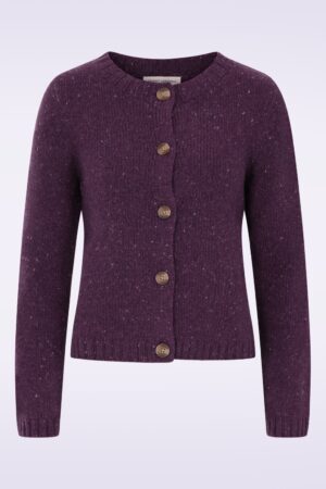 Dawson Pick Strickjacke in Merino Grape