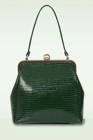 Doris Handtasche in Dunkelgrün