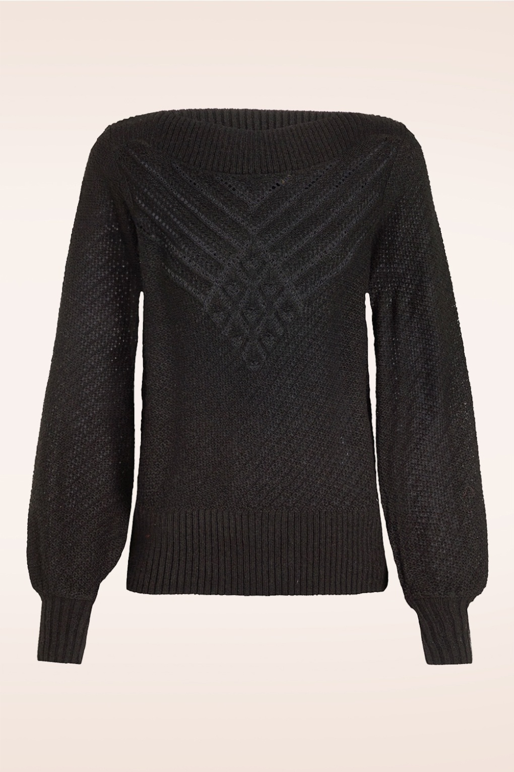 Erin Farfalle Top in Schwarz