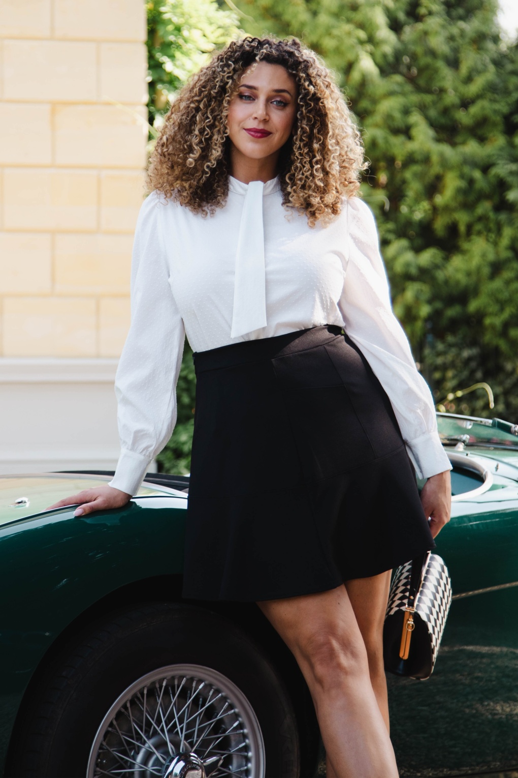 Exklusiv bei Topvintage ~ Ally A-Linie-Rock in Schwarz