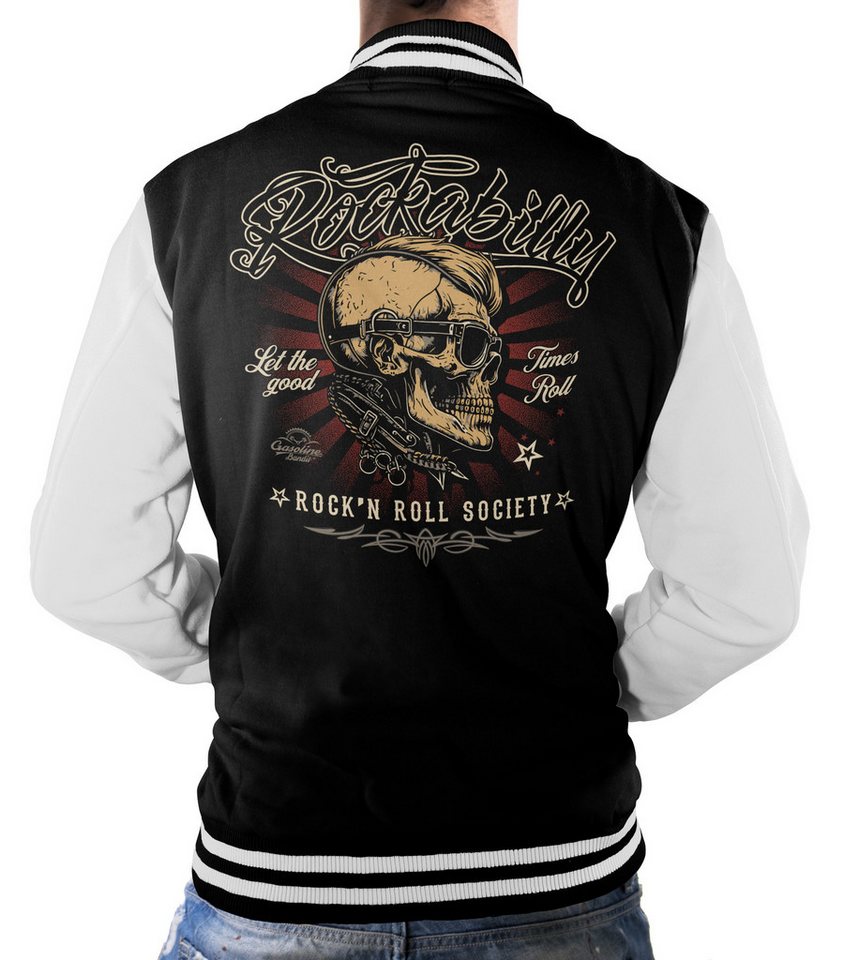 GASOLINE BANDIT® Collegejacke für Rockabilly Rock'n Roll Fans: Let The Good Times roll