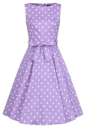 Hearts & Roses London A-Linien-Kleid Josephine Polka Dot Swing Dress Retro Vintage Fit-N-Flare 50er