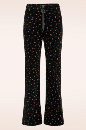 Ida Nival Reißverschlusshose in Schwarz