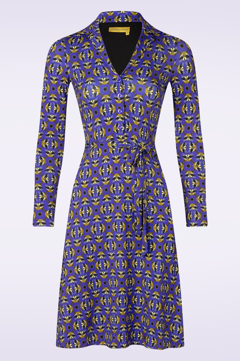 Marly Raccoon Polokleid in Saphirblau