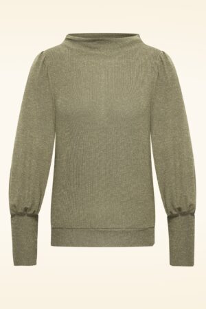 Maya Lurex-Oberteil in Rosmaringold