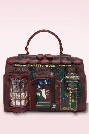 Mystic Wicks Candle and Wandmakers Hollis Tasche in Bordeauxrot
