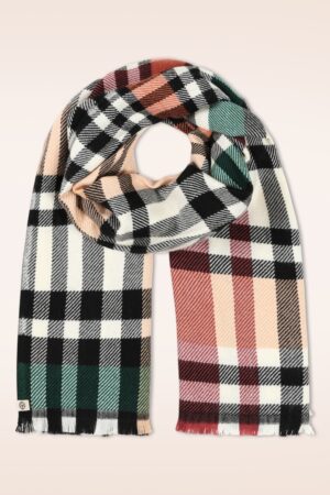 Plaid Jacquard Schal in Multicolor
