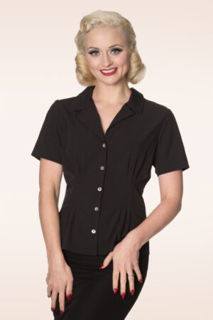 Roselle Bluse in Schwarz