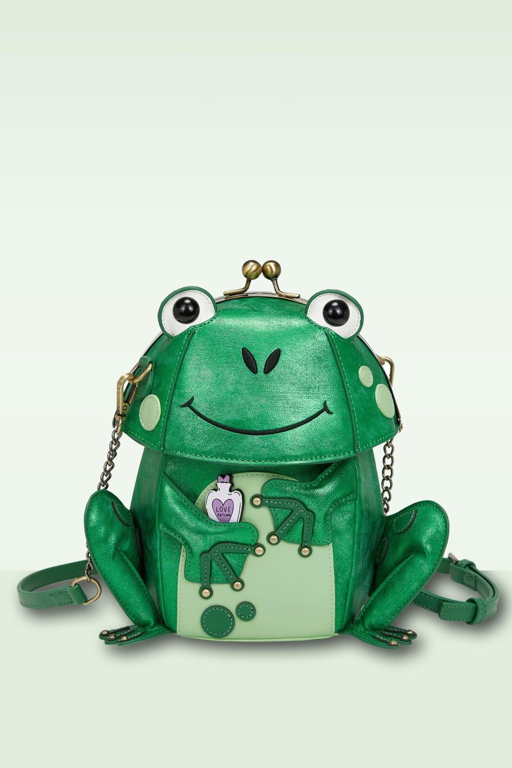 The Witches Pantry Clipper Frog Tasche in Grün