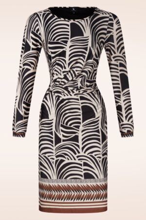 Veronique Kleid in Schwarz-Weiß