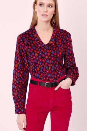 Victoire Mary Cordbluse mehrfarbig