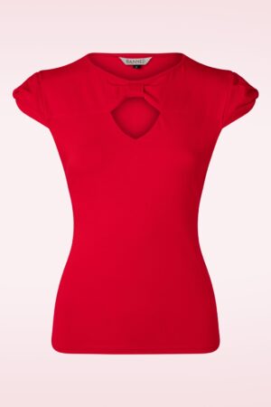 Be Free Jersey Top in Rot