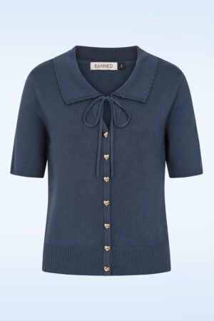 Doris Strickjacke in Marineblau