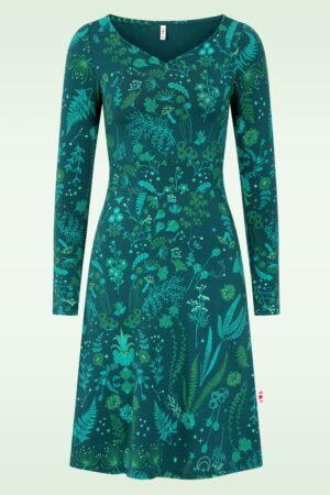 Froggy Queen Jerseykleid in Magical-Nightwalk-Grün